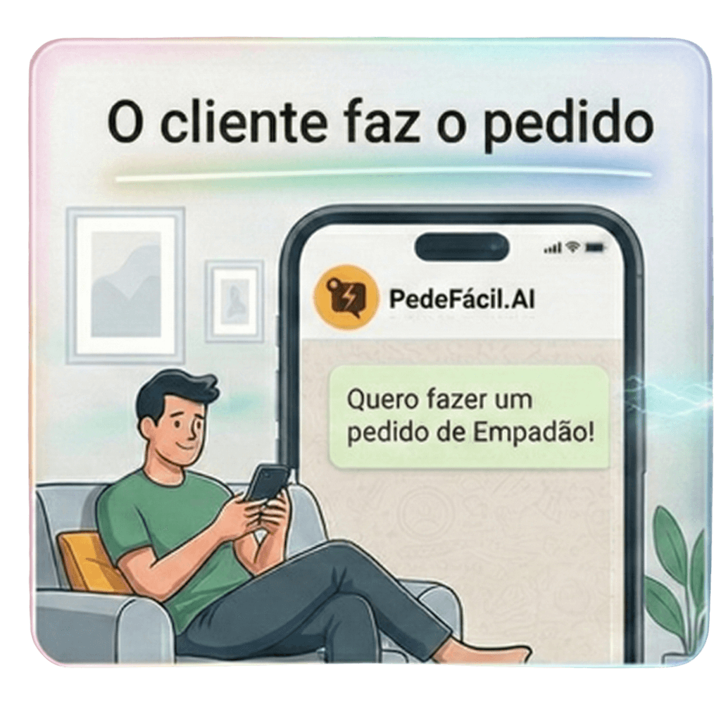 Fluxo de pedido no WhatsApp